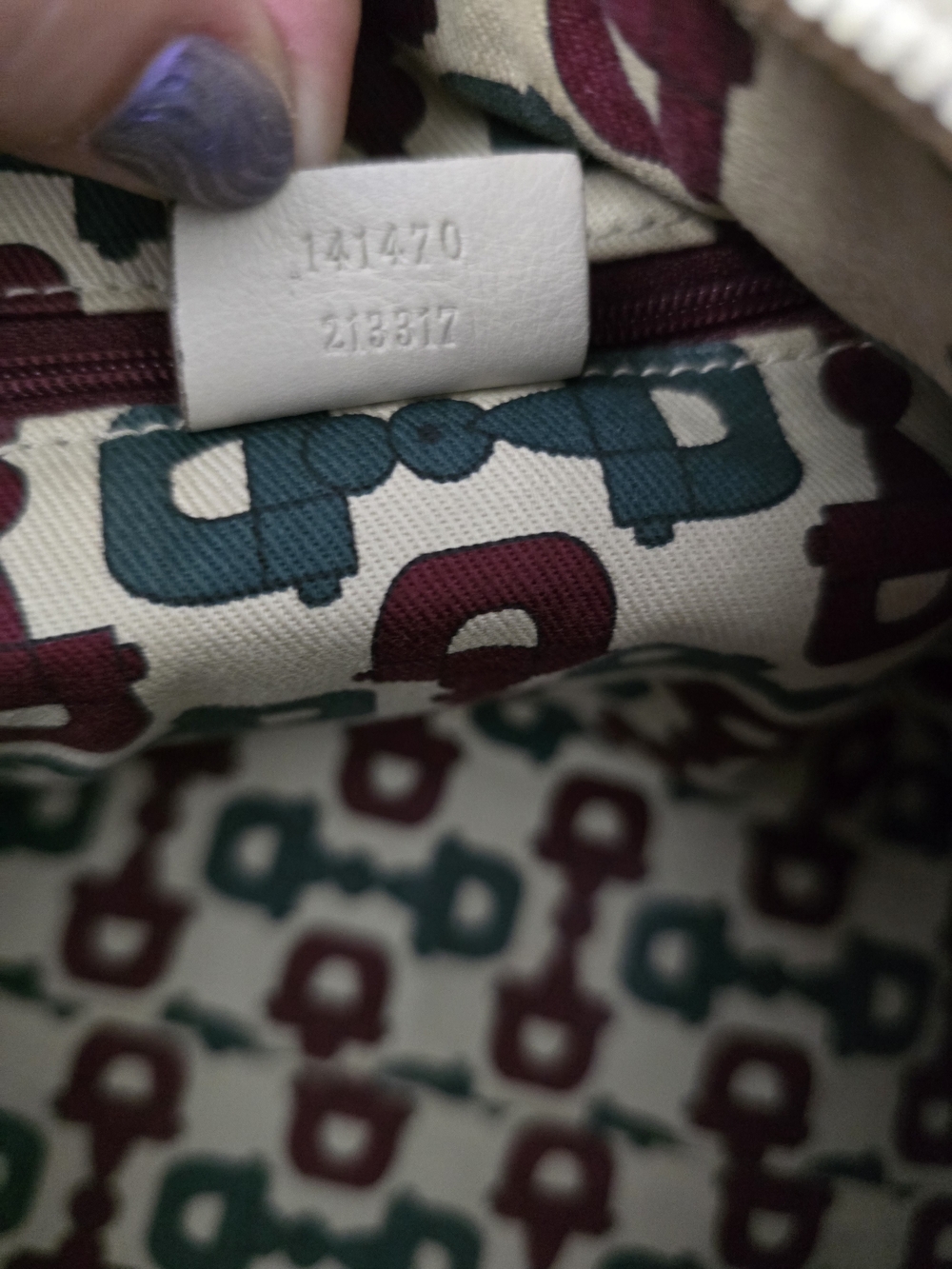 100% Authentic Gucci Cream Guccissima Leather Abbey D-Ring Tote - Picture 7 of 16